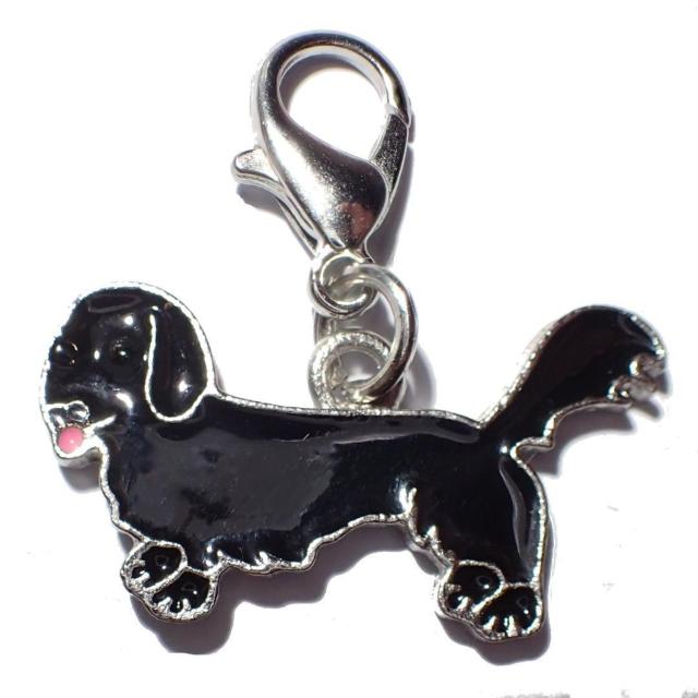 黒色 ダックスフンド 犬 アクセサリー キーホルダー チャーム バッグ リュックサックに < 女性ファッション  黒色 ダックスフンド 犬 アクセサリー キーホルダー チャーム バッグ リュックサックに  < 女性ファッションの