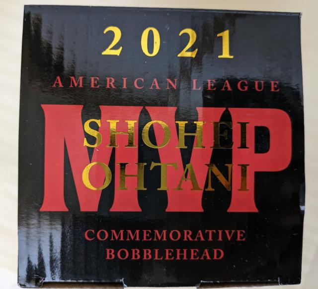 高騰超レア貴重!大谷翔平選手2022年5月10日限定球場配布の2021年MVP最優秀選手賞記念ボブルヘッド、当日のチケット半券付き < レジャー/スポーツ 高騰超レア貴重!大谷翔平選手2022年5月10日限定球場配布の2021年MVP最優秀選手賞記念ボブルヘッド、当日のチケット半券付き < レジャー/スポーツの