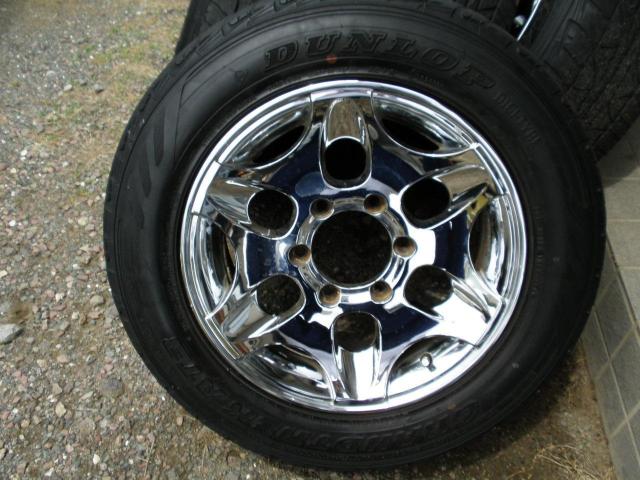 ゴージャスワイルドアメリカンメッキアルミホイルハイエースクラスに最適ダンロップタイヤ4本セット < 自動車/バイク ゴージャスワイルドアメリカンメッキアルミホイルハイエースクラスに最適ダンロップタイヤ4本セット < 自動車/バイク