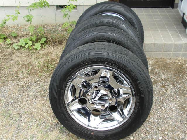 ゴージャスワイルドアメリカンメッキアルミホイルハイエースクラスに最適ダンロップタイヤ4本セット < 自動車/バイク ゴージャスワイルドアメリカンメッキアルミホイルハイエースクラスに最適ダンロップタイヤ4本セット < 自動車/バイク