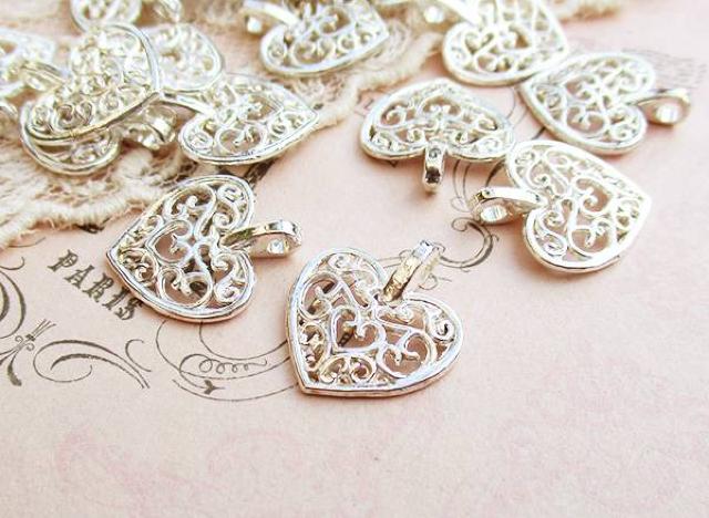 透かしハートチャーム10個シルバー < ペット/手芸/園芸  透かしハートチャーム10個シルバー < ペット/手芸/園芸の