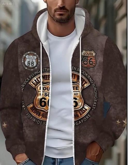 爆ヤス価格1890円★メンズ ビンテージ ルート66 フード付きジャケット 秋/冬 USAサイズM(日本サイズXL相当)赤 < 男性ファッション 爆ヤス価格1890円★メンズ ビンテージ ルート66 フード付きジャケット 秋/冬 USAサイズM(日本サイズXL相当)赤 < 男性ファッションの