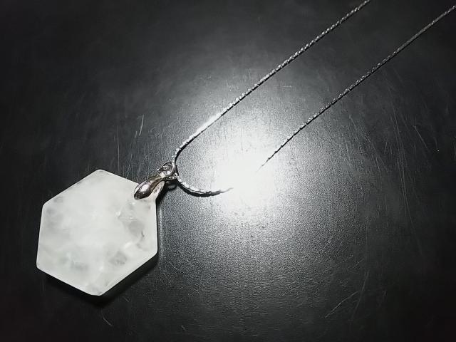 天然石★白水晶 六芒星(ダビデの星) ペンダント < 女性アクセサリー/時計  天然石★白水晶 六芒星(ダビデの星) ペンダント < 女性アクセサリー/時計の