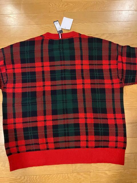 TOMMY HILFIGER 綿素材セーター大きいsize XL タータンチェック赤 < 男性ファッション TOMMY HILFIGER 綿素材セーター大きいsize XL タータンチェック赤 < 男性ファッションの