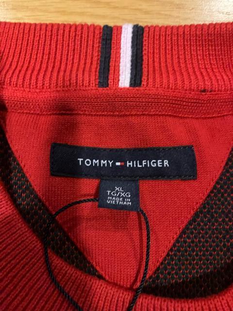 TOMMY HILFIGER 綿素材セーター大きいsize XL タータンチェック赤 < 男性ファッション TOMMY HILFIGER 綿素材セーター大きいsize XL タータンチェック赤 < 男性ファッションの