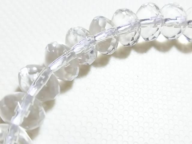 天然石★水晶 6mmロンデルカット 半連 < 女性アクセサリー/時計 天然石★水晶 6mmロンデルカット 半連 < 女性アクセサリー/時計の
