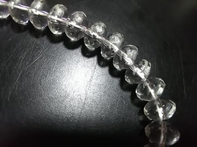 天然石★水晶 6mmロンデルカット 半連 < 女性アクセサリー/時計 天然石★水晶 6mmロンデルカット 半連 < 女性アクセサリー/時計の