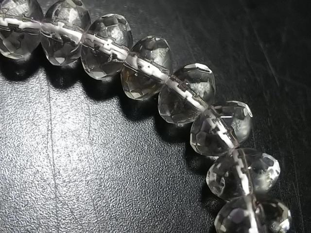 天然石★水晶 6mmロンデルカット 半連 < 女性アクセサリー/時計 天然石★水晶 6mmロンデルカット 半連 < 女性アクセサリー/時計の