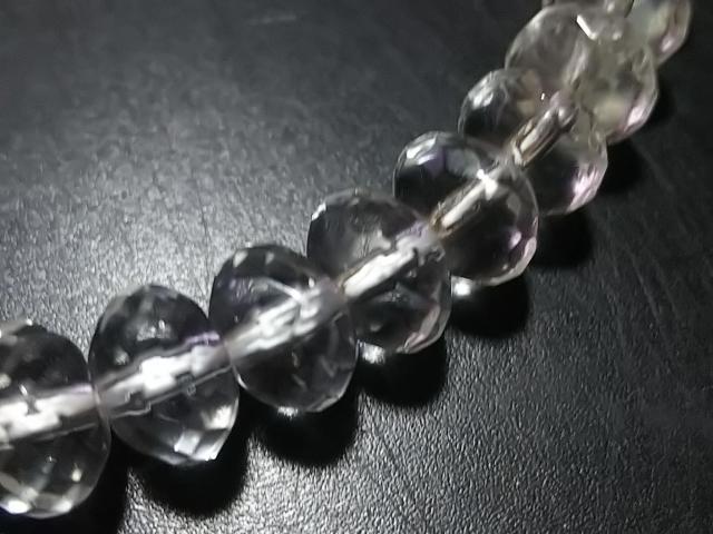 天然石★水晶 6mmロンデルカット 半連 < 女性アクセサリー/時計 天然石★水晶 6mmロンデルカット 半連 < 女性アクセサリー/時計の