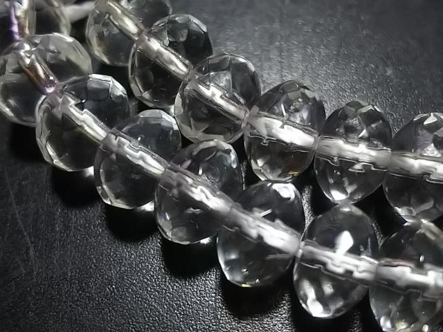 天然石★水晶 6mmロンデルカット 半連 < 女性アクセサリー/時計 天然石★水晶 6mmロンデルカット 半連 < 女性アクセサリー/時計の