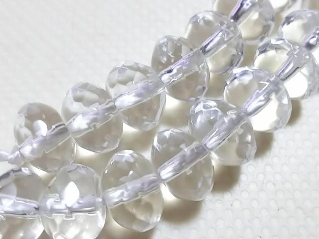 天然石★水晶 6mmロンデルカット 半連 < 女性アクセサリー/時計 天然石★水晶 6mmロンデルカット 半連 < 女性アクセサリー/時計の