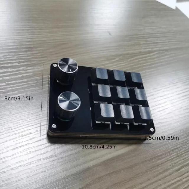 パソコンゲーム等9キーカスタムメカニカルマクロキーパッド2つロータリーボリューム < PC本体/周辺機器 パソコンゲーム等9キーカスタムメカニカルマクロキーパッド2つロータリーボリューム < PC本体/周辺機器の