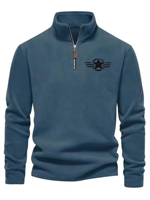 爆ヤス価格2790円★メンズフリース ハーフジップ トップス、スタンドカラーと長袖、スポロシャツ USAサイズM(日本サイズXL) < 男性ファッション 爆ヤス価格2790円★メンズフリース ハーフジップ トップス、スタンドカラーと長袖、スポロシャツ USAサイズM(日本サイズXL) < 男性ファッションの