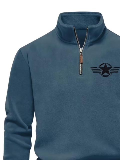 爆ヤス価格2790円★メンズフリース ハーフジップ トップス、スタンドカラーと長袖、スポロシャツ USAサイズM(日本サイズXL) < 男性ファッション 爆ヤス価格2790円★メンズフリース ハーフジップ トップス、スタンドカラーと長袖、スポロシャツ USAサイズM(日本サイズXL) < 男性ファッションの