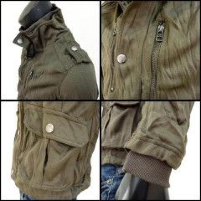 【in the attic】襟スタンド♪シワ加工 M-65型ミリタリートラックジャケット < ブランド 【in the attic】襟スタンド♪シワ加工 M-65型ミリタリートラックジャケット < ブランドの