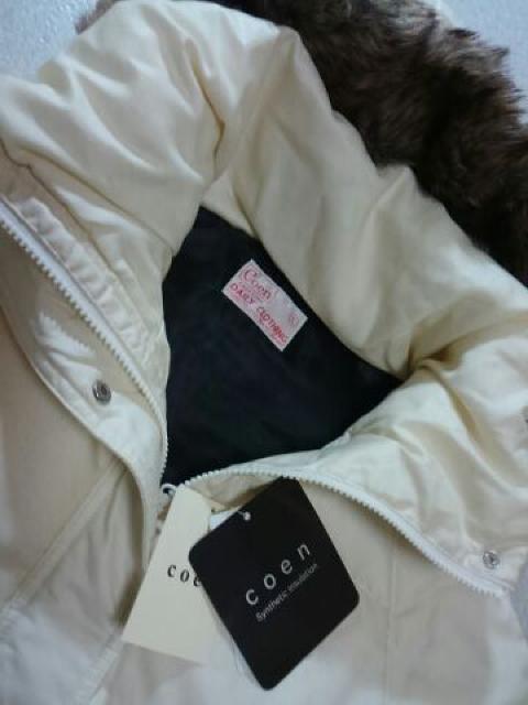 *coen* 中綿 LONG COAT オフ L 新品9500円 < ブランド *coen* 中綿 LONG COAT オフ L 新品9500円 < ブランドの