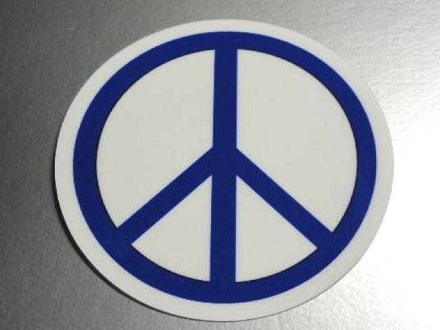 ☆ピースマークステッカー ブルー ☆シール即買 レゲエ < 自動車/バイク ☆ピースマークステッカー ブルー ☆シール即買 レゲエ < 自動車/バイク