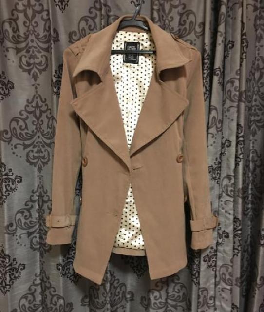 セシルマクビー*トレンチコート*リボンベルト*ワンピ風*美品 < ブランド  セシルマクビー*トレンチコート*リボンベルト*ワンピ風*美品 < ブランドの