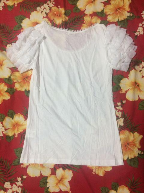 レストローズ☆半袖☆真っ白レース☆激かわTシャツ☆ < ブランド  レストローズ☆半袖☆真っ白レース☆激かわTシャツ☆ < ブランドの