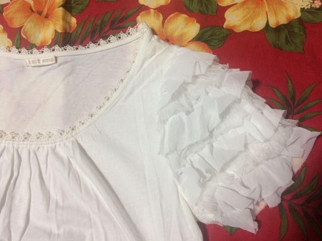 レストローズ☆半袖☆真っ白レース☆激かわTシャツ☆ < ブランド  レストローズ☆半袖☆真っ白レース☆激かわTシャツ☆ < ブランドの