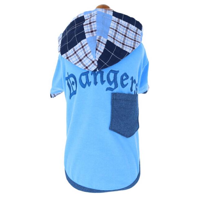 限定SALE●定価2,970円【新品未使用】フード付きチェックパーカー●水色ブルー●ペット服 犬服 < ペット/手芸/園芸  限定SALE●定価2,970円【新品未使用】フード付きチェックパーカー●水色ブルー●ペット服 犬服 < ペット/手芸/園芸の