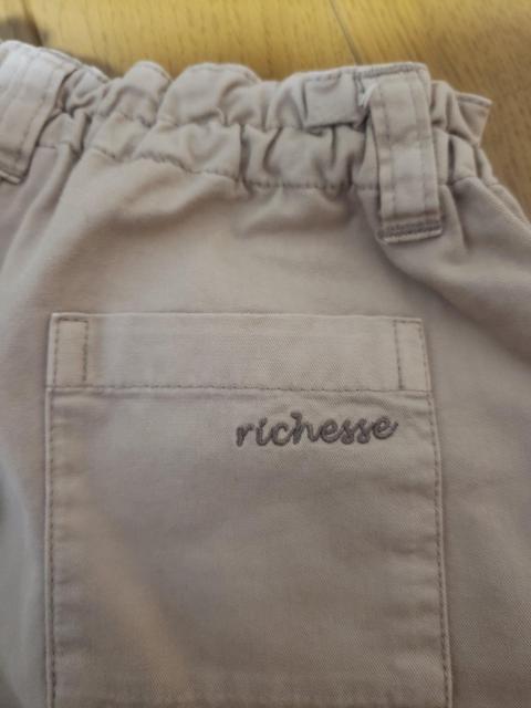 ☆新品未使用☆フーセンウサギrichesse☆ピンクベージュのズボン☆80 < キッズ/ベビー  ☆新品未使用☆フーセンウサギrichesse☆ピンクベージュのズボン☆80 < キッズ/ベビーの