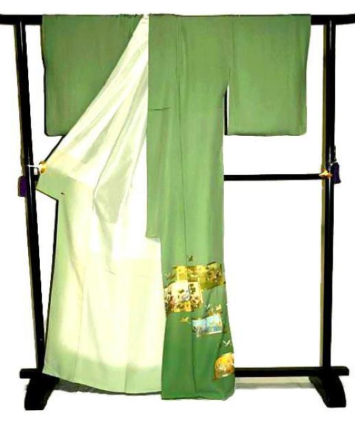 【最高峰】新品同様 卓越技能者 現代の名工【和田光正】金彩友禅 さが美扱い 色留袖 身丈166cm 裄67.5cm T3373 < 女性ファッション  【最高峰】新品同様 卓越技能者 現代の名工【和田光正】金彩友禅 さが美扱い 色留袖 身丈166cm 裄67.5cm T3373 < 女性ファッションの