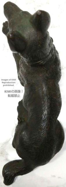 犬 置物 シェパード 銅製 高さ10.3cm 長さ18.2cm Dog ornament German Shepherd copp < インテリア/ライフ  犬 置物 シェパード 銅製 高さ10.3cm 長さ18.2cm Dog ornament German Shepherd copp < インテリア/ライフの