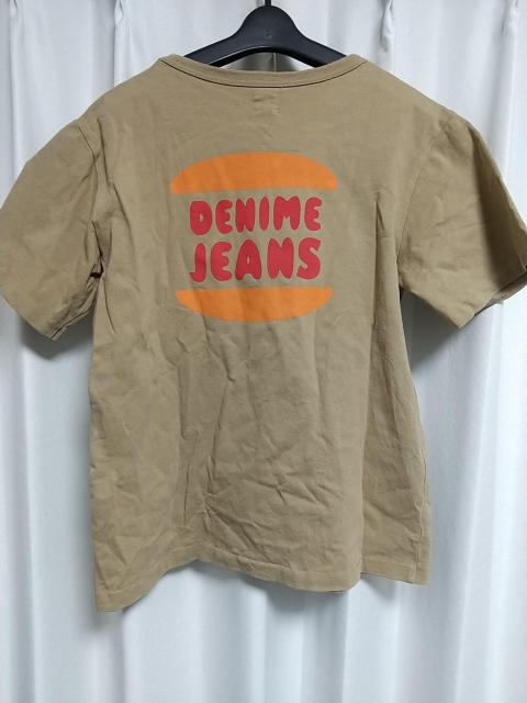 DENIME DENIME JEANS ロゴ プリント 半袖 Tシャツ Sサイズ ドゥニーム ジーンズ アメカジ ベージュ系 中古 < ブランド  DENIME DENIME JEANS ロゴ プリント 半袖 Tシャツ Sサイズ ドゥニーム ジーンズ アメカジ ベージュ系 中古 < ブランドの