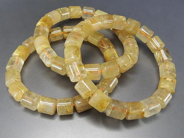針多めゴールドルチルクォーツ希少仕様円柱形ブレスレット約9.5mm天然石 < 男性アクセサリー/時計  針多めゴールドルチルクォーツ希少仕様円柱形ブレスレット約9.5mm天然石 < 男性アクセサリー/時計の