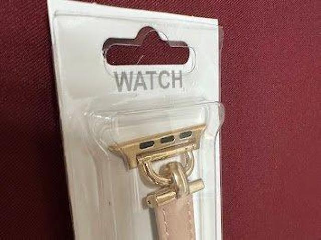 Apple Watch バンド 合皮 42/44/45mm ライトピンク+ゴールド < 女性アクセサリー/時計 Apple Watch バンド 合皮 42/44/45mm ライトピンク+ゴールド < 女性アクセサリー/時計の