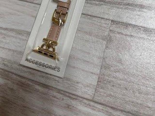 Apple Watch バンド 合皮 42/44/45mm ライトピンク+ゴールド < 女性アクセサリー/時計 Apple Watch バンド 合皮 42/44/45mm ライトピンク+ゴールド < 女性アクセサリー/時計の