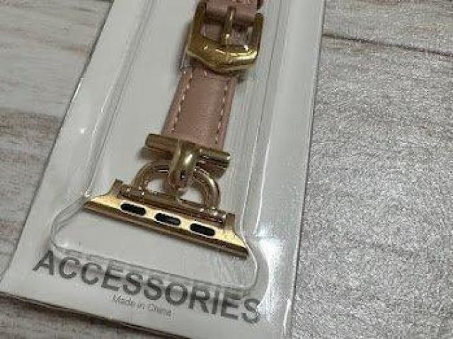 Apple Watch バンド 合皮 42/44/45mm ライトピンク+ゴールド < 女性アクセサリー/時計 Apple Watch バンド 合皮 42/44/45mm ライトピンク+ゴールド < 女性アクセサリー/時計の