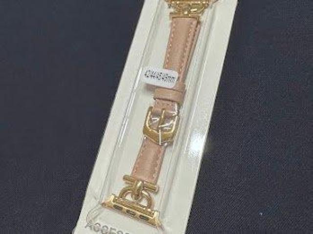 Apple Watch バンド 合皮 42/44/45mm ライトピンク+ゴールド < 女性アクセサリー/時計 Apple Watch バンド 合皮 42/44/45mm ライトピンク+ゴールド < 女性アクセサリー/時計の