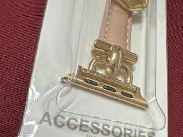 Apple Watch バンド 合皮 42/44/45mm ライトピンク+ゴールド < 女性アクセサリー/時計 Apple Watch バンド 合皮 42/44/45mm ライトピンク+ゴールド < 女性アクセサリー/時計の