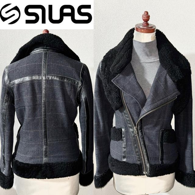 美品 SILAS サイラス 定価4万円程 羊革 ムートン 毛皮 ライダース ジャケット ミリタリー B-3 ストリート海外ブランド < 男性ファッション 美品 SILAS サイラス 定価4万円程 羊革 ムートン 毛皮 ライダース ジャケット ミリタリー B-3 ストリート海外ブランド < 男性ファッションの