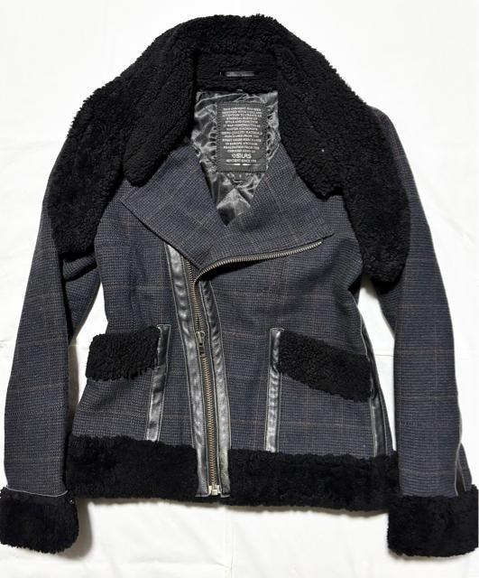 美品 SILAS サイラス 定価4万円程 羊革 ムートン 毛皮 ライダース ジャケット ミリタリー B-3 ストリート海外ブランド < 男性ファッション 美品 SILAS サイラス 定価4万円程 羊革 ムートン 毛皮 ライダース ジャケット ミリタリー B-3 ストリート海外ブランド < 男性ファッションの