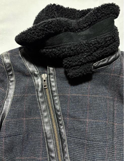 美品 SILAS サイラス 定価4万円程 羊革 ムートン 毛皮 ライダース ジャケット ミリタリー B-3 ストリート海外ブランド < 男性ファッション 美品 SILAS サイラス 定価4万円程 羊革 ムートン 毛皮 ライダース ジャケット ミリタリー B-3 ストリート海外ブランド < 男性ファッションの