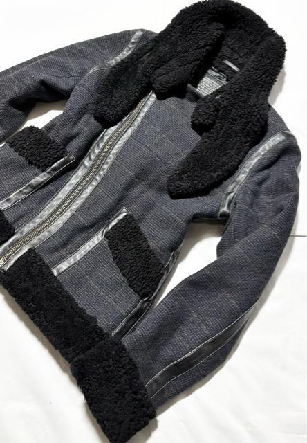 美品 SILAS サイラス 定価4万円程 羊革 ムートン 毛皮 ライダース ジャケット ミリタリー B-3 ストリート海外ブランド < 男性ファッション 美品 SILAS サイラス 定価4万円程 羊革 ムートン 毛皮 ライダース ジャケット ミリタリー B-3 ストリート海外ブランド < 男性ファッションの