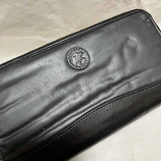 HUNTING WORLD バチューサーパス ラウンドファスナー 長財布 黒