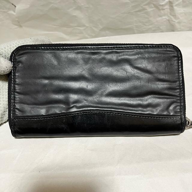 HUNTING WORLD バチューサーパス ラウンドファスナー 長財布 黒