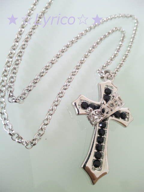 限定モデル☆クロスCROWNネックレス★煌くBKスピネル < 女性アクセサリー/時計 限定モデル☆クロスCROWNネックレス★煌くBKスピネル < 女性アクセサリー/時計の