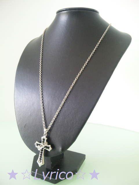 限定モデル☆クロスCROWNネックレス★煌くBKスピネル < 女性アクセサリー/時計 限定モデル☆クロスCROWNネックレス★煌くBKスピネル < 女性アクセサリー/時計の