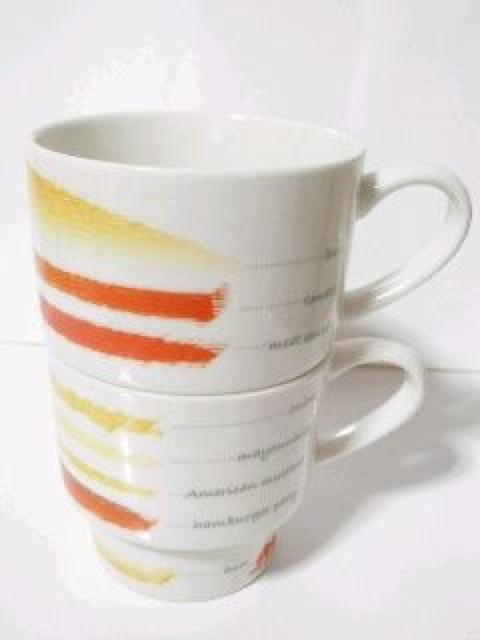 《New》夫婦.カップルに★収納に便利・スタッキングペアマグカップ【モスバーガー限定】 < ホビー 《New》夫婦.カップルに★収納に便利・スタッキングペアマグカップ【モスバーガー限定】 < ホビーの