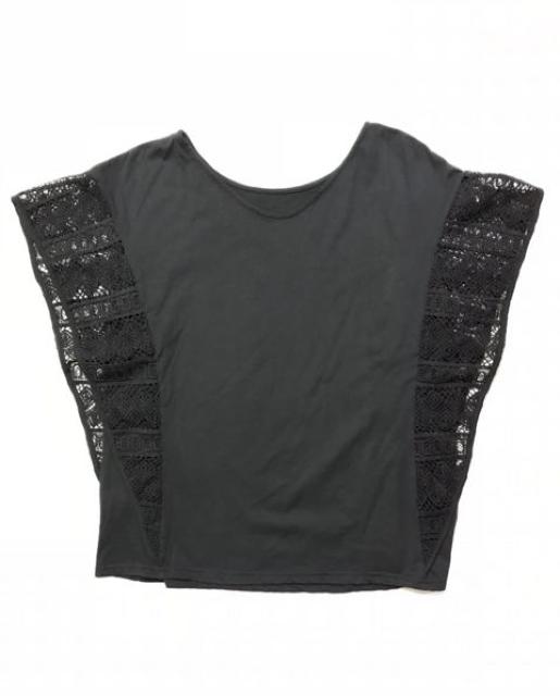 moussyマウジー〓袖脇レース〓カットソーTシャツ黒ブラック(M)新品〓 < ブランド moussyマウジー〓袖脇レース〓カットソーTシャツ黒ブラック(M)新品〓 < ブランドの