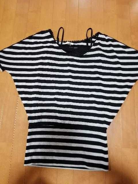 ◆重ね着風◆ラメボーダーカットソー◆ < 女性ファッション  ◆重ね着風◆ラメボーダーカットソー◆  < 女性ファッションの