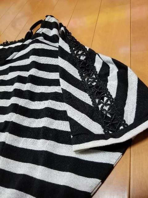 ◆重ね着風◆ラメボーダーカットソー◆ < 女性ファッション  ◆重ね着風◆ラメボーダーカットソー◆ < 女性ファッションの