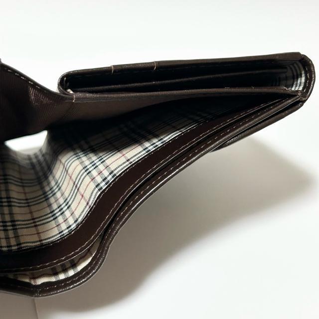 BURBERRY バーバリー レザー 二つ折り 財布 ダークブラウン メンズ < ブランド  BURBERRY バーバリー レザー 二つ折り 財布 ダークブラウン メンズ < ブランドの