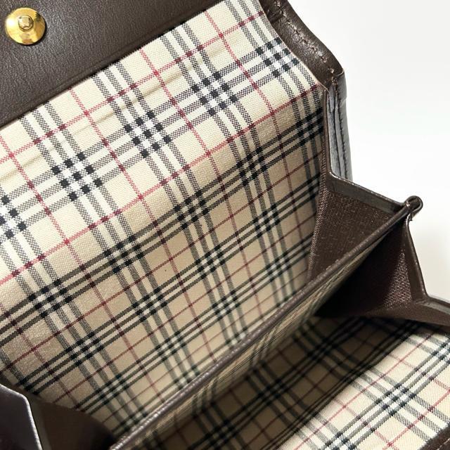 BURBERRY バーバリー レザー 二つ折り 財布 ダークブラウン メンズ < ブランド  BURBERRY バーバリー レザー 二つ折り 財布 ダークブラウン メンズ < ブランドの