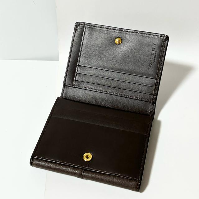 BURBERRY バーバリー レザー 二つ折り 財布 ダークブラウン メンズ < ブランド  BURBERRY バーバリー レザー 二つ折り 財布 ダークブラウン メンズ < ブランドの